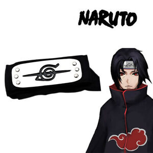 Naruto Shippuden Anti Konoha leaf Village Itachi Headband (Black) Cosplay