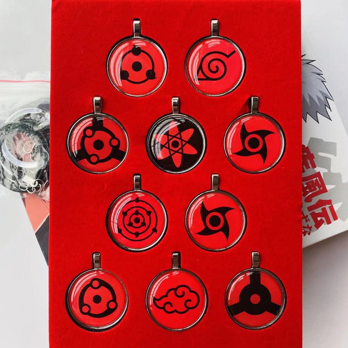 Naruto - 10pc Sharingan Style Pendant Gift Box Set