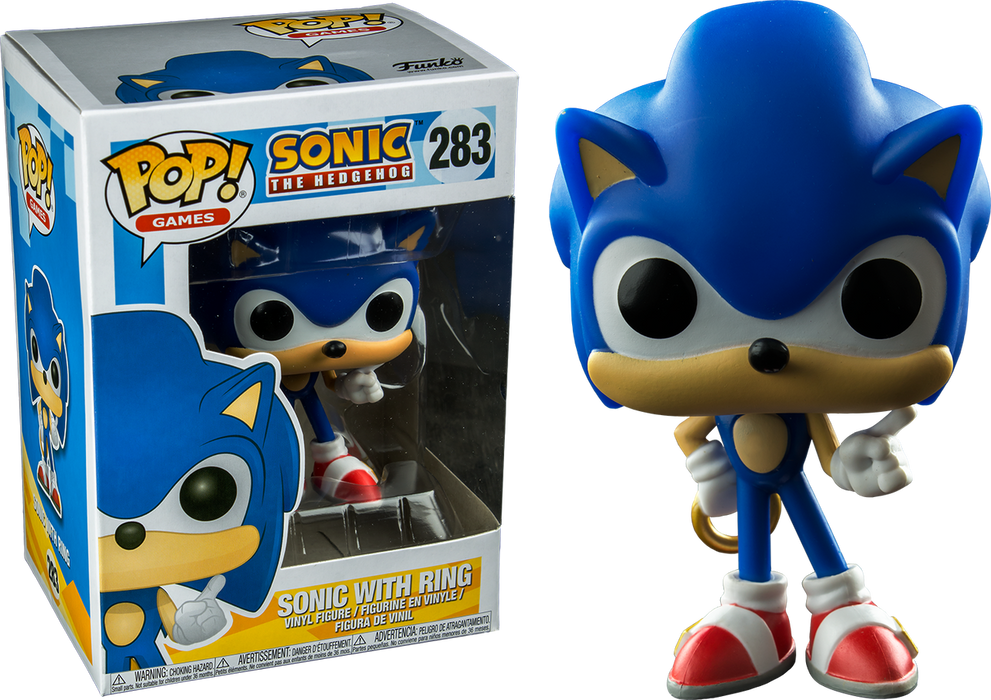 Funko Pop! Sonic the Hedgehog - 283 Sonic with Ring Pop! Vinyl Figure